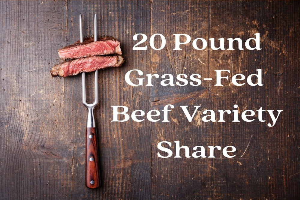 100% Grass-Fed Beef Variety Share 20 Pounds